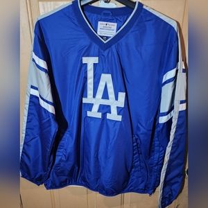 LOS ANGELES DODGERS HIGH QUALITY STITCHED PULLOVER WINDBREAKER MED/LRG/XL/2XL